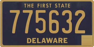 DE license plate 775632