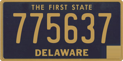 DE license plate 775637