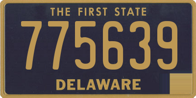DE license plate 775639