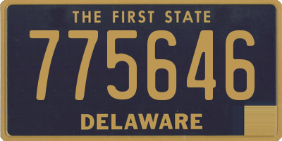 DE license plate 775646
