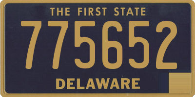 DE license plate 775652