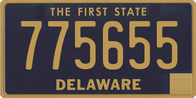 DE license plate 775655