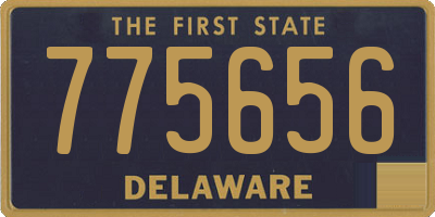 DE license plate 775656