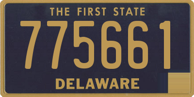 DE license plate 775661