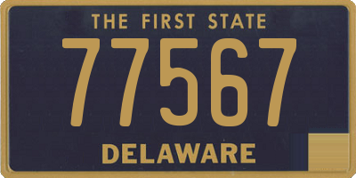 DE license plate 77567