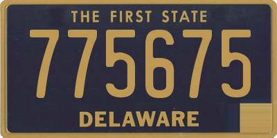 DE license plate 775675