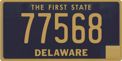 DE license plate 77568