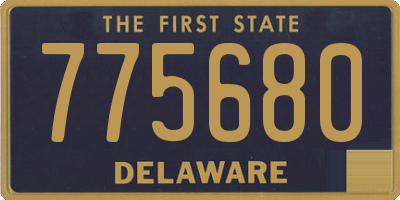 DE license plate 775680