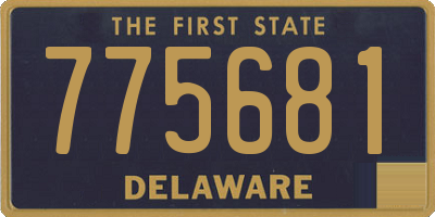DE license plate 775681