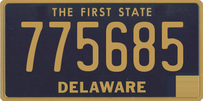 DE license plate 775685