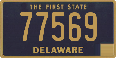 DE license plate 77569