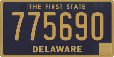 DE license plate 775690