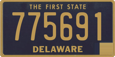 DE license plate 775691