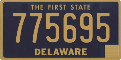 DE license plate 775695