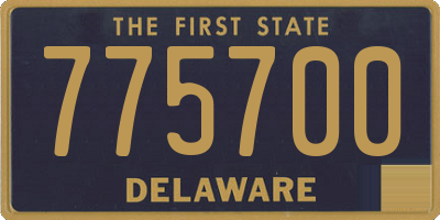 DE license plate 775700