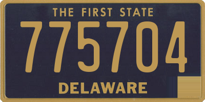 DE license plate 775704