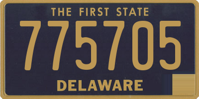 DE license plate 775705