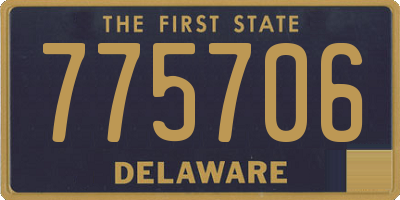 DE license plate 775706