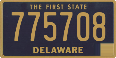 DE license plate 775708