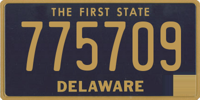 DE license plate 775709