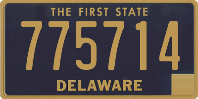 DE license plate 775714
