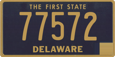 DE license plate 77572