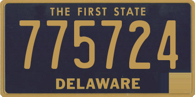 DE license plate 775724