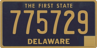 DE license plate 775729