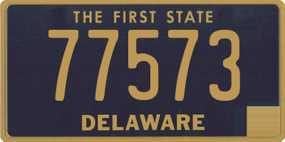 DE license plate 77573
