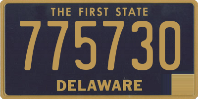 DE license plate 775730