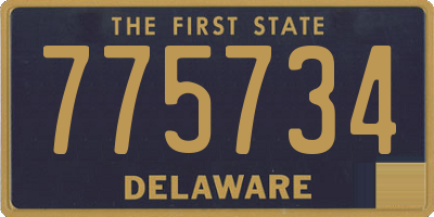 DE license plate 775734