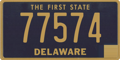 DE license plate 77574