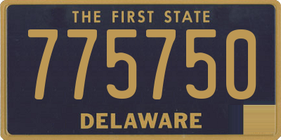 DE license plate 775750