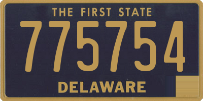 DE license plate 775754