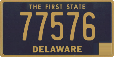 DE license plate 77576