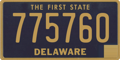 DE license plate 775760