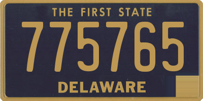 DE license plate 775765