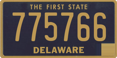 DE license plate 775766