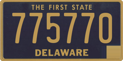 DE license plate 775770
