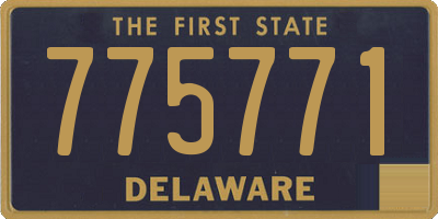 DE license plate 775771