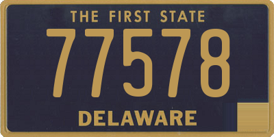 DE license plate 77578