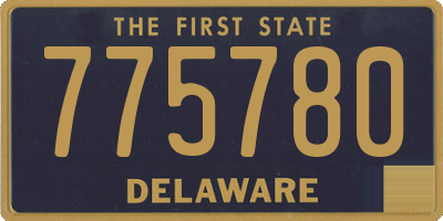 DE license plate 775780