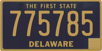 DE license plate 775785