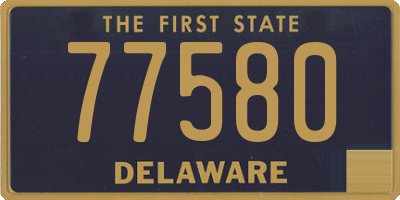 DE license plate 77580