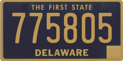 DE license plate 775805