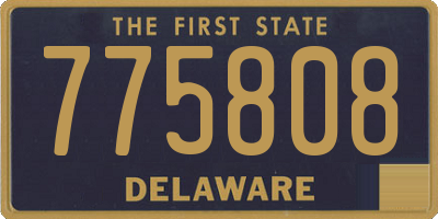 DE license plate 775808