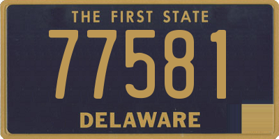 DE license plate 77581