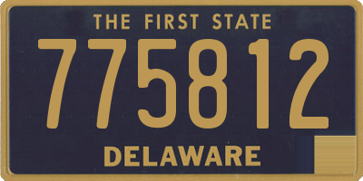 DE license plate 775812