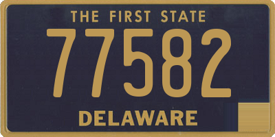 DE license plate 77582