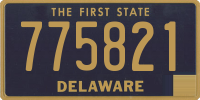 DE license plate 775821
